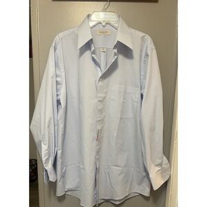 Murano Light Blue Fitted Dress Shirt Nwt Size Xl 16 1/2   34" Sleeve